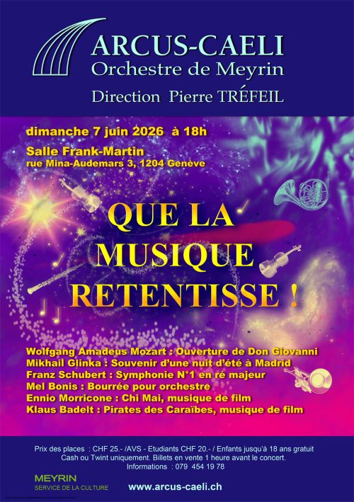 Affiche du concert de juin 2026