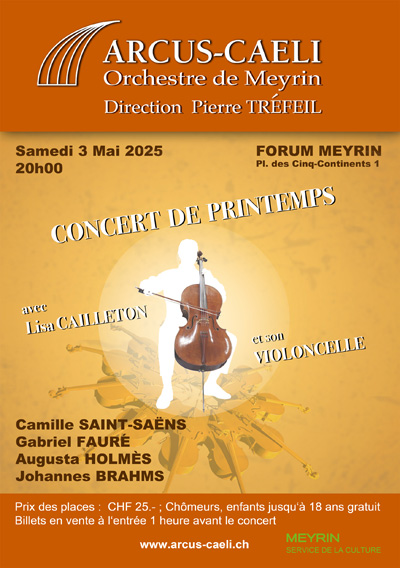 Affiche du concert du 4 mai 2025 à Meyrin