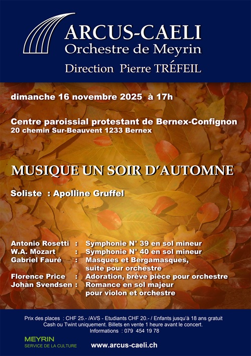 Affiche Concert d'automne 2025